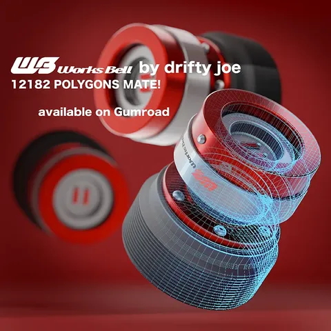 Works Bell Rapfix2 Boss Hub 44mm - Blender 3d models