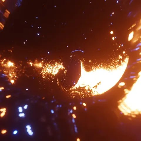 Wormhole Effect Close-up - Blender shaders