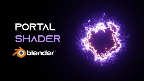 Wormhole Space Portal Shader - Blender shaders