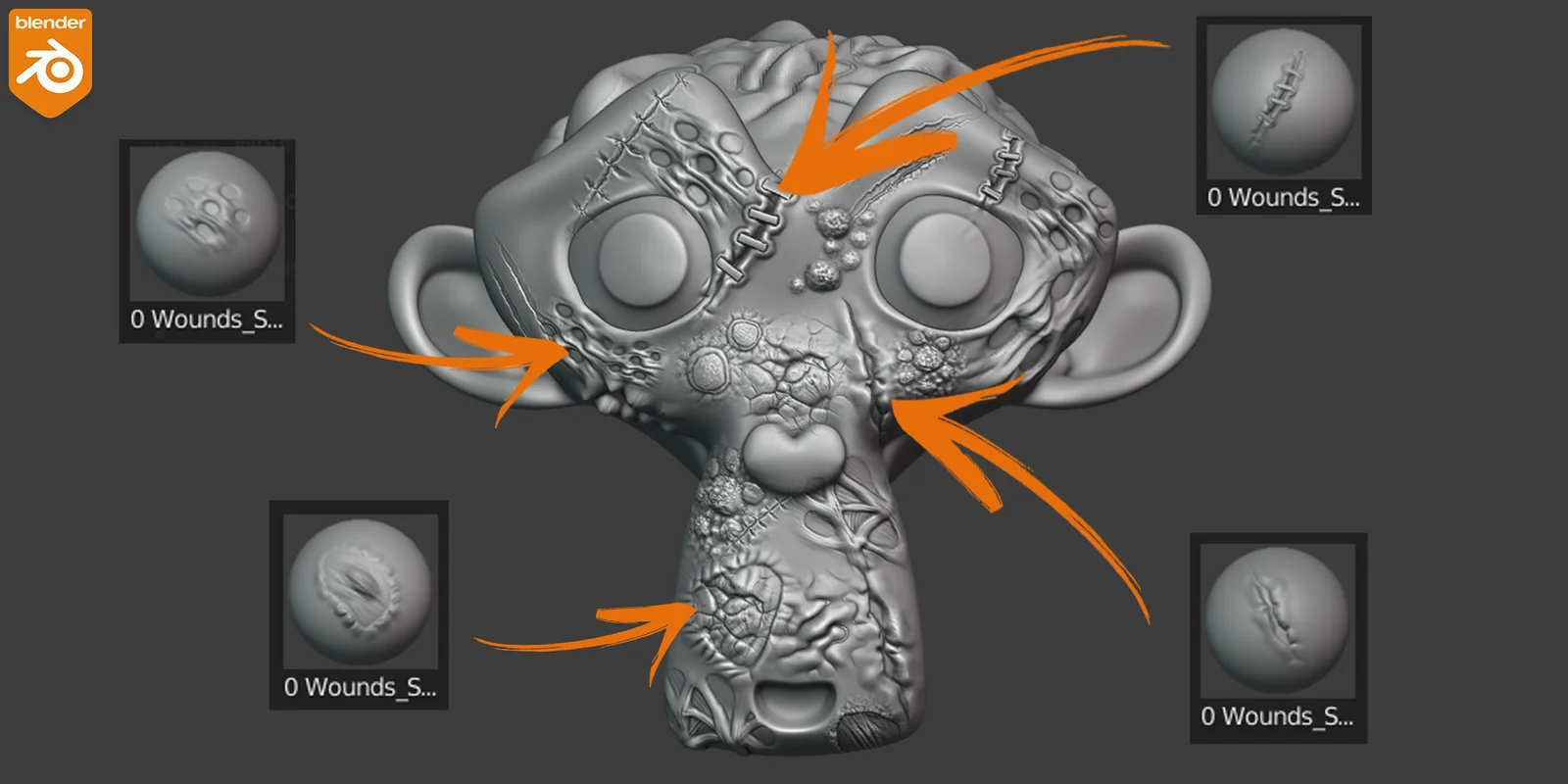 Wounds and Scars Brushes screenshot 4