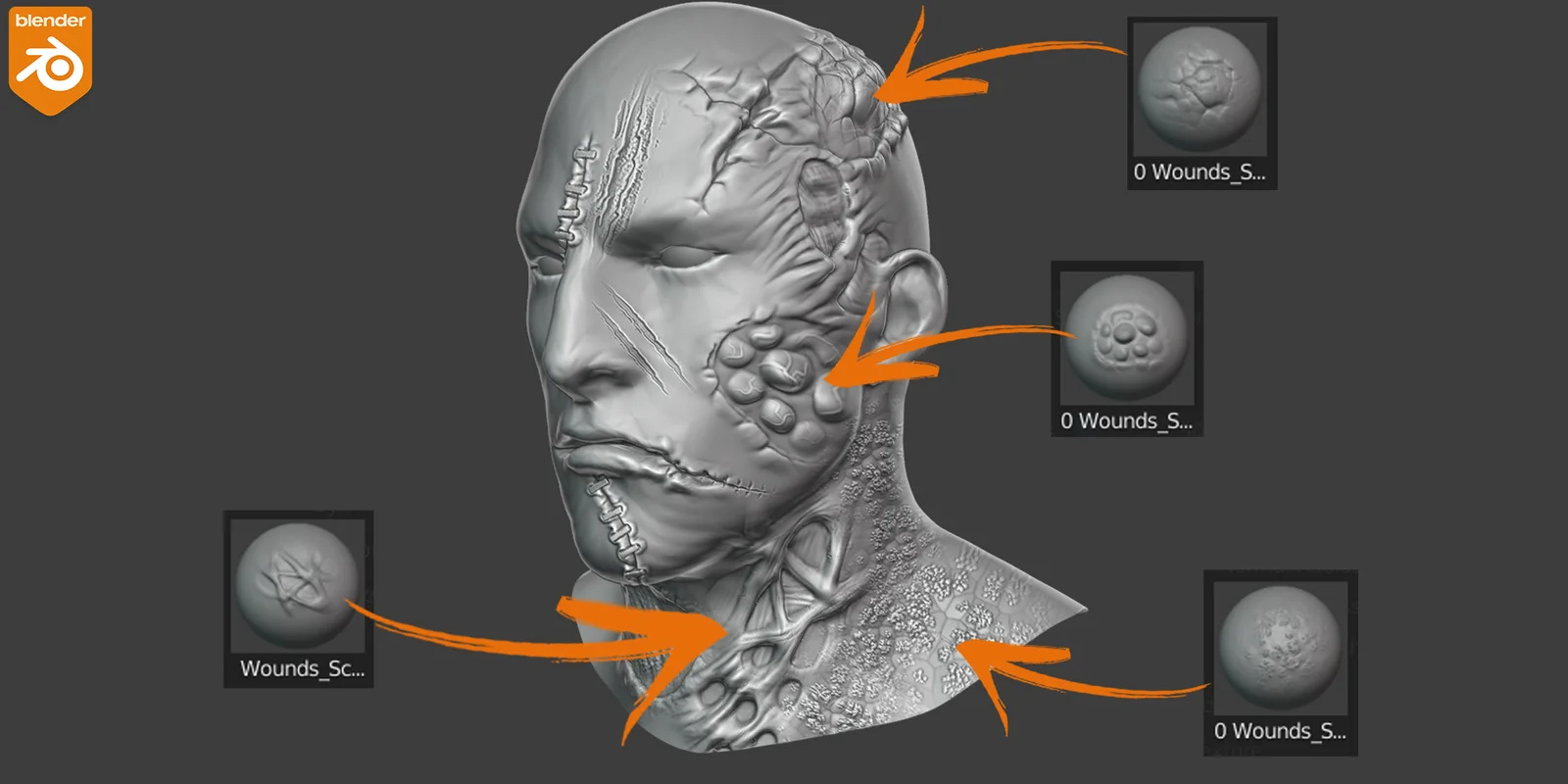 Wounds and Scars Brushes screenshot 5