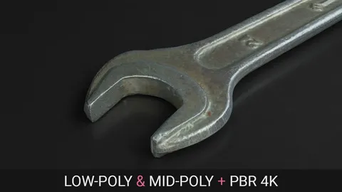 Old Russian Wrench - Blender 3d models