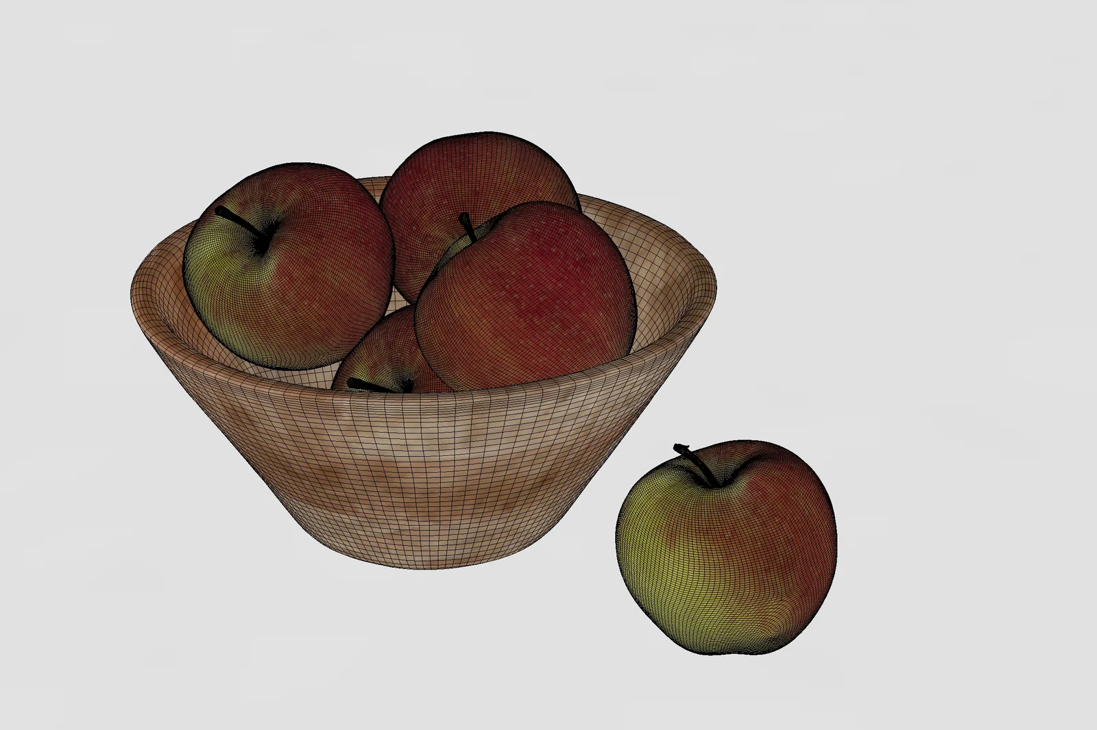 Xenos Wooden Bowl With Apples screenshot 4
