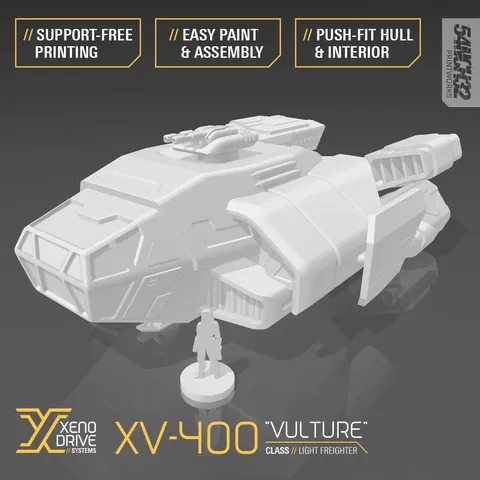 XV-400 Light Freighter Kit - Blender 3d models