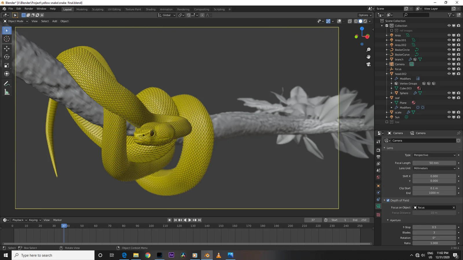Yellow Viper Snake screenshot 5
