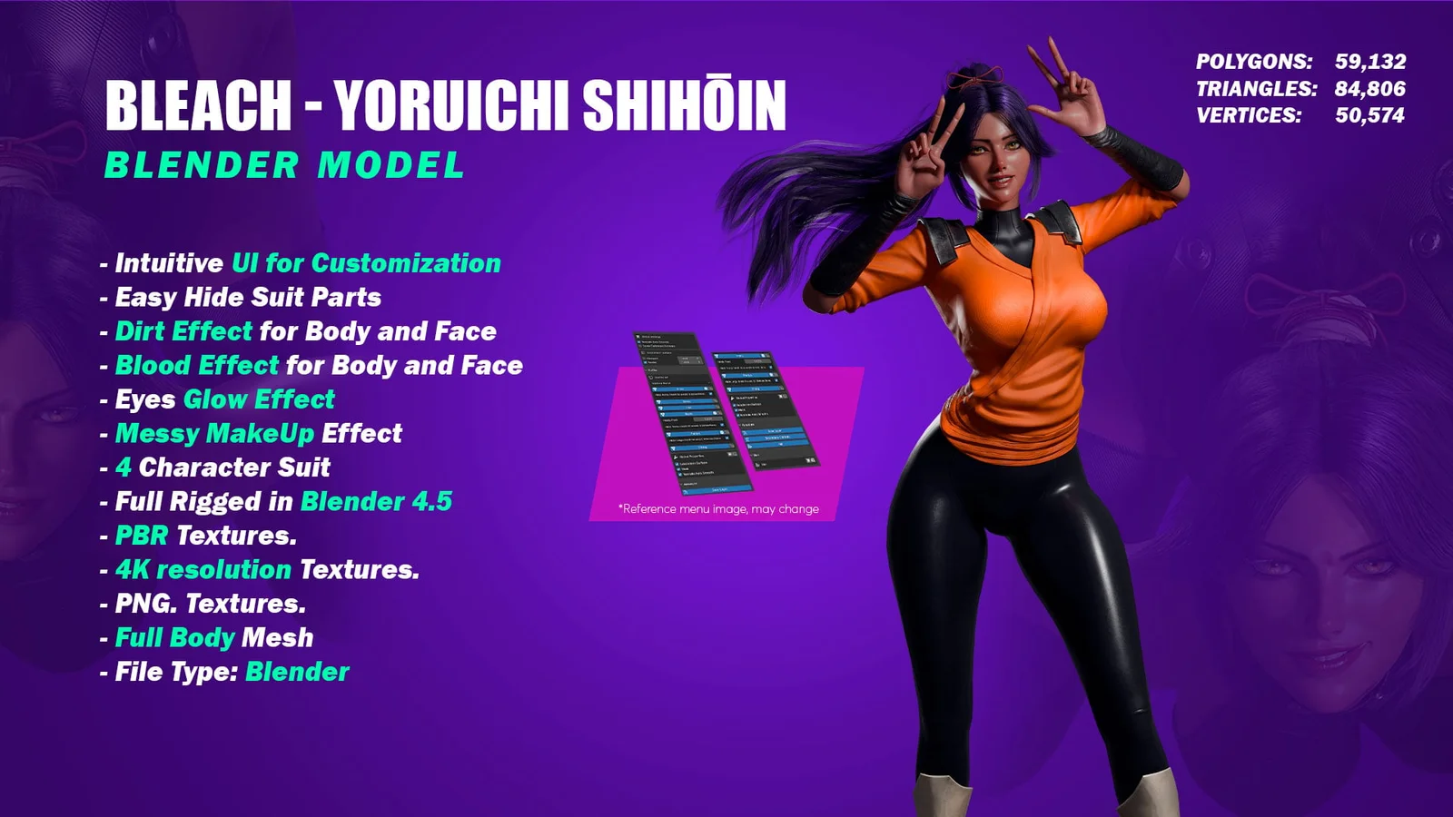 Yoruichi Model screenshot 2