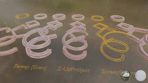 Z-Curve-Sweeper - Blender geometry nodes