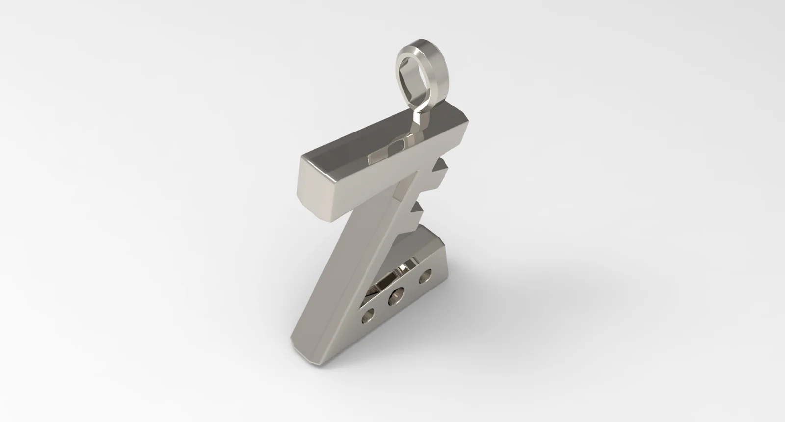 Z Letter Pendant Platinum screenshot 2