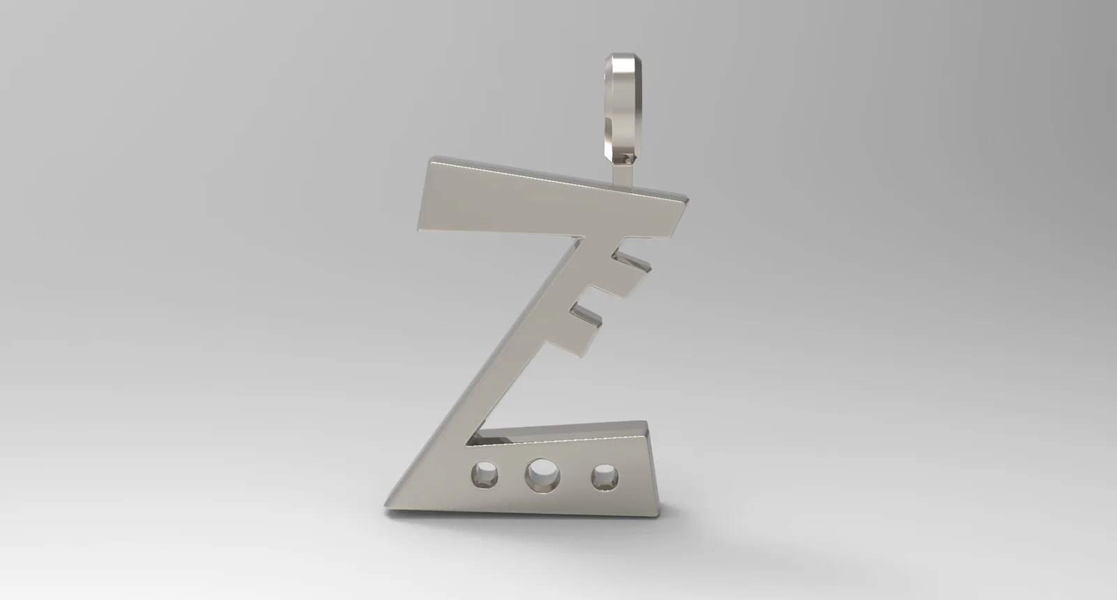 Z Letter Pendant Platinum screenshot 3