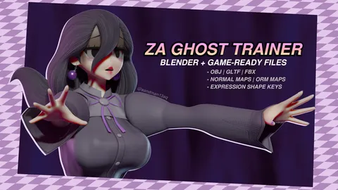 ZA Ghost Trainer - Blender 3d models