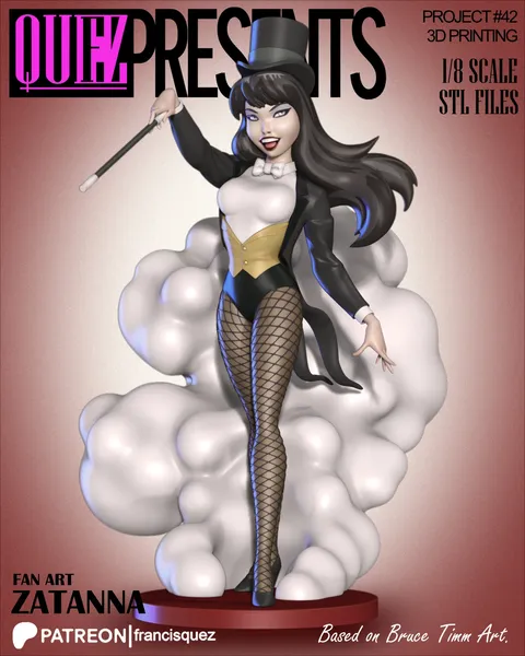 Zatanna Bruce Timm Style - Blender 3d models