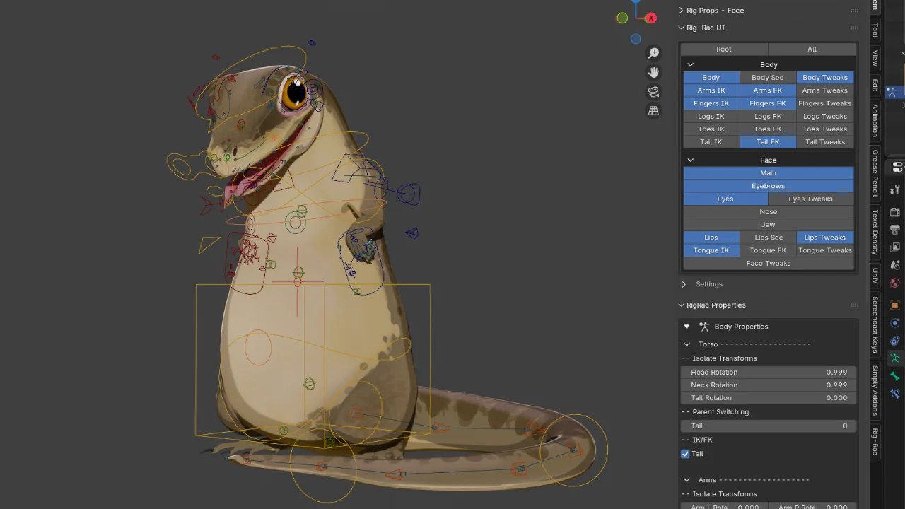 Zazar Rigged Lizard screenshot 5