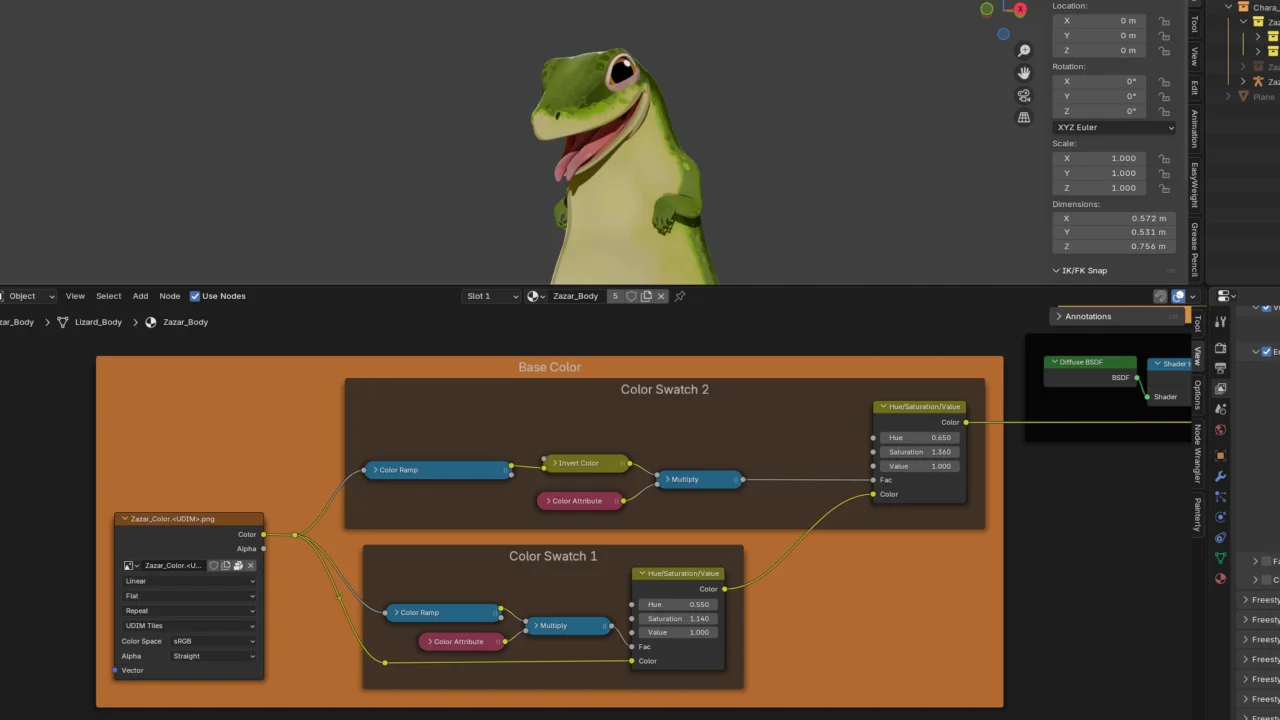 Zazar Rigged Lizard screenshot 6