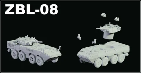 ZBL-08 and ZTL-11 - Blender 3d models