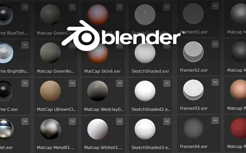 ZBrush Style Matcaps - Blender textures & materials