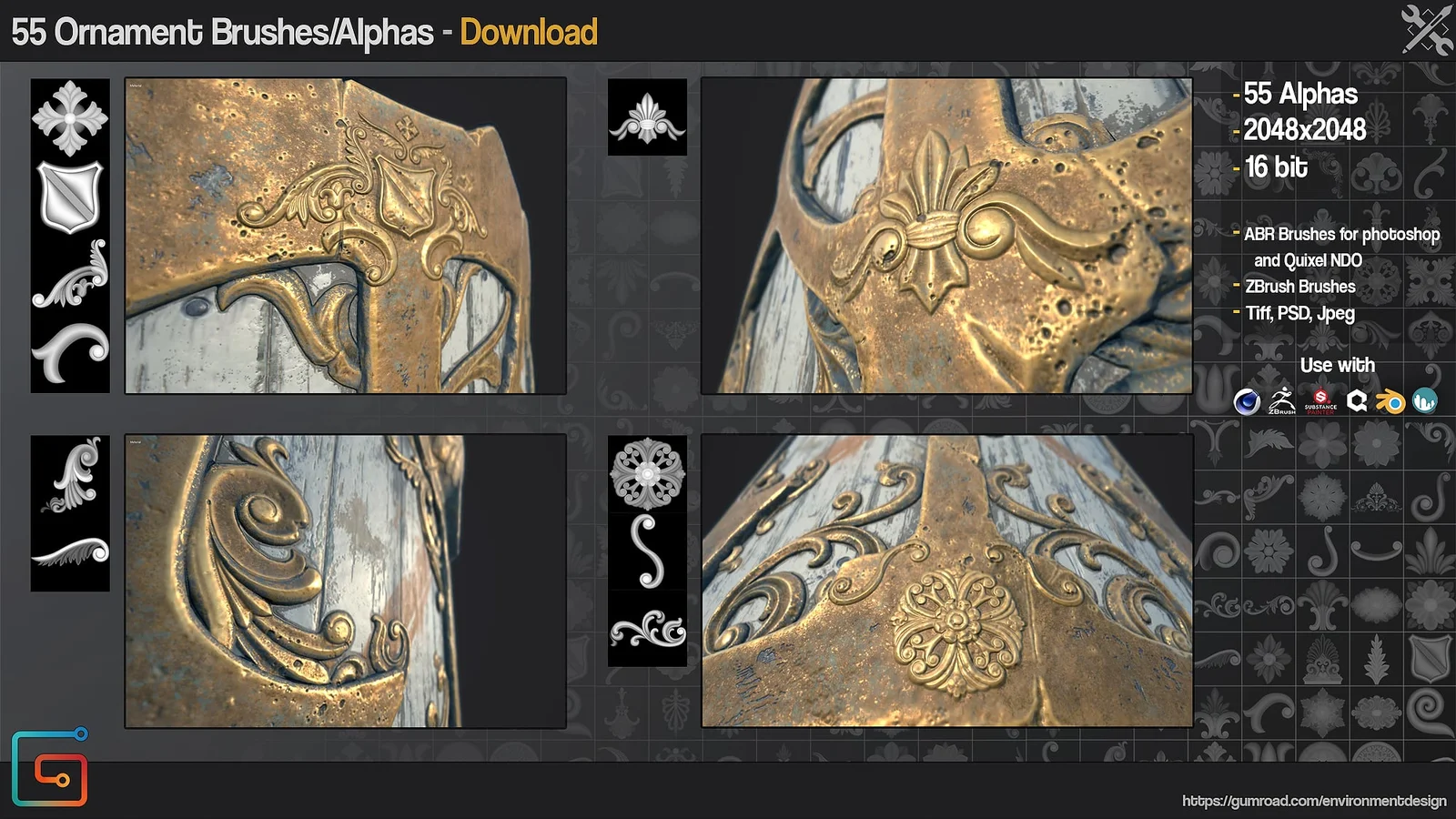 Ornament Brushes Vol 1 screenshot 3