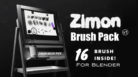 Zimon Brush Pack - Blender sculpting brushes