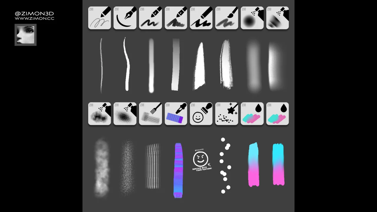 Zimon Brush Pack screenshot 2
