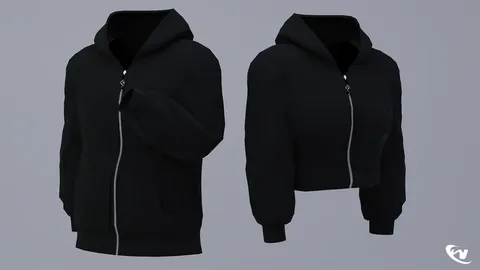 Zip-Up Hoodie - Blender 3d models