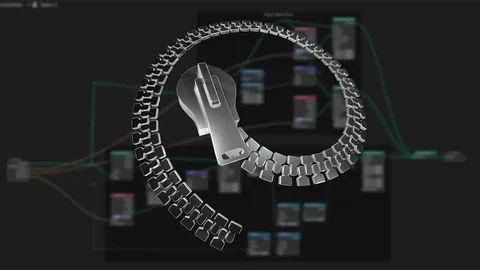 Zipper - Blender geometry nodes