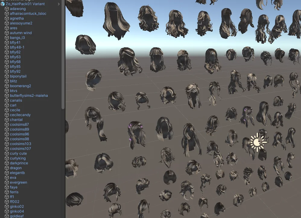 Zo Hair Kits V.1 screenshot 5